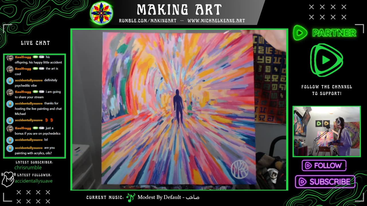 Live Painting - Making Art 2-18-24 - Rumble Nights with Art