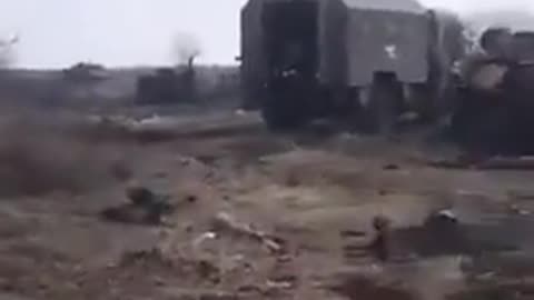 Huge Russian convoy destroyed by Ukrainian soldiers