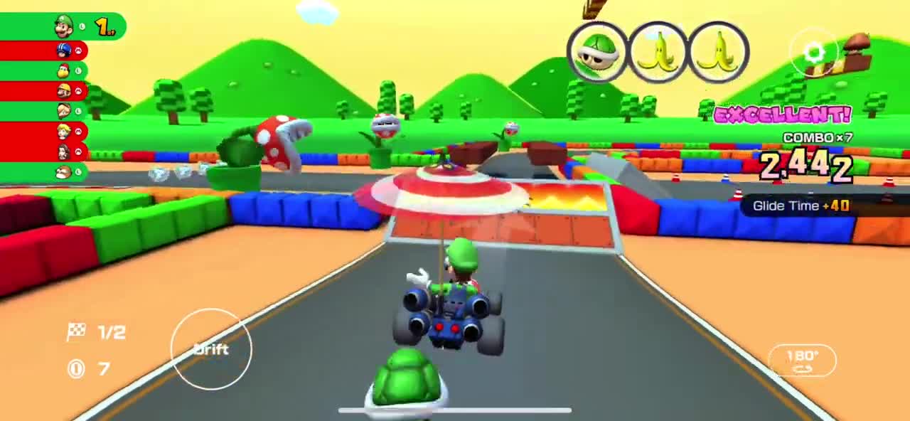 Mario Kart Tour - RMX Mario Circuit 1R/T Gameplay (Mario vs. Luigi Tour)