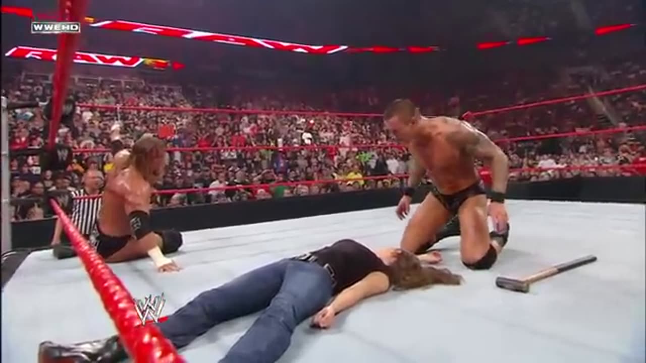 Randy orton makes its personal with Triple H