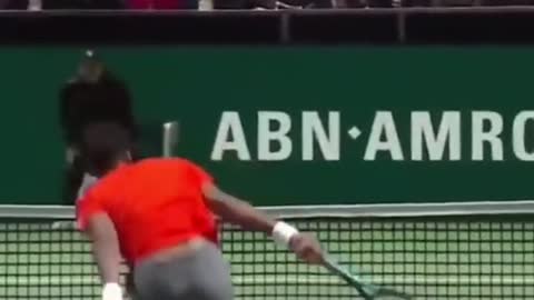 Unique tennis technique