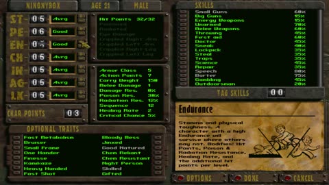 [Archived from Youtube] Let's play Fallout 1 (for a few minutes!)