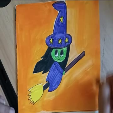 How To Draw A Cute Witch|How To Draw A Cartoon Witch|How To Draw A Witch|Draw A Witch Step By Step