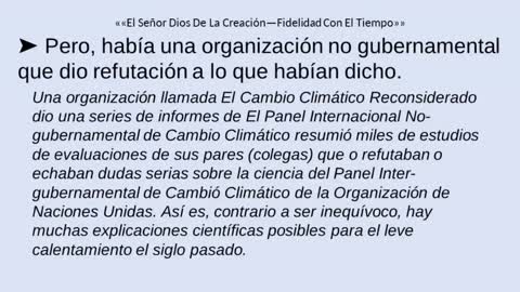 El Señor Dios De La Creación—Fidelidad Con El Tiempo