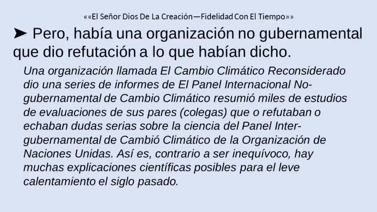 El Señor Dios De La Creación—Fidelidad Con El Tiempo