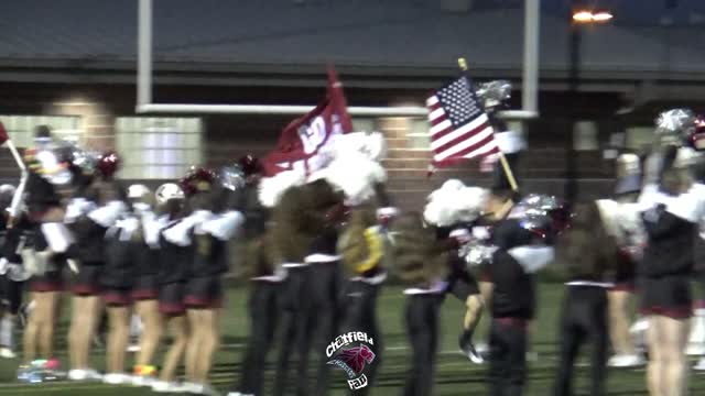 Chatfield Chargers Charge Onto the Field with Flags for Matchup with Cherokee Trail 8.26.22