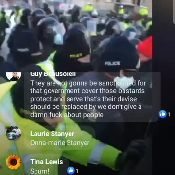 police on horses in Ottawa trampling an elderly woman with a walker peacefully protesting. This government tyranny has to end. PLEASE SHARE