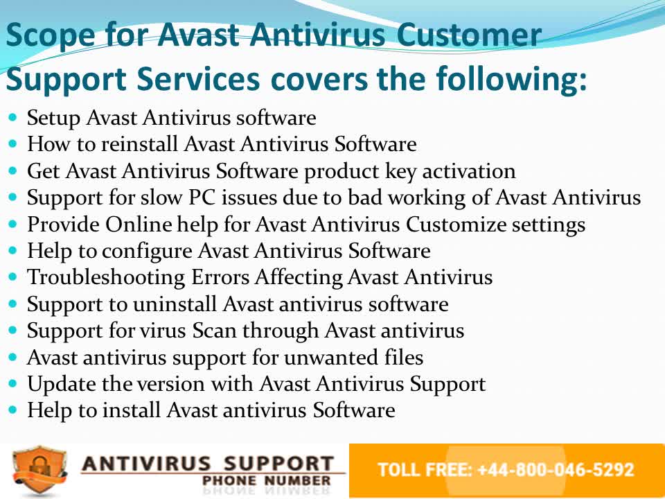 Avast Antivirus Support Phone Number +44-800-046-5292