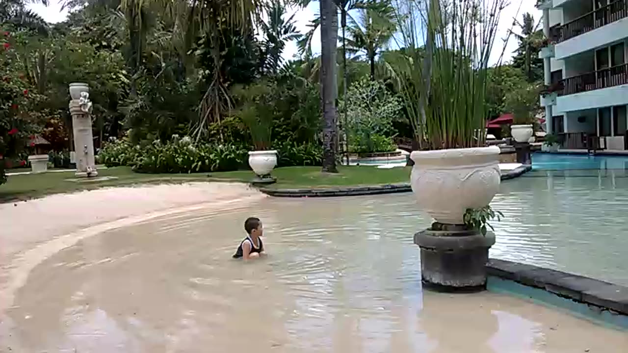 Little Boy on the Pool