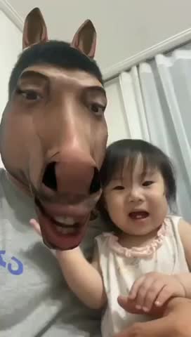 Cute little baby is scared 😱