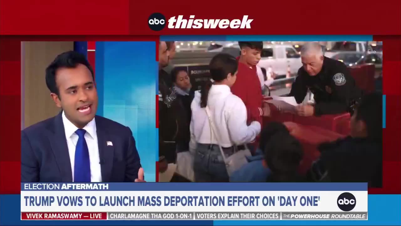 VIVEK: TRUMP IS GOING TO KEEP HIS PROMISE OF MASS DEPORTATIONS