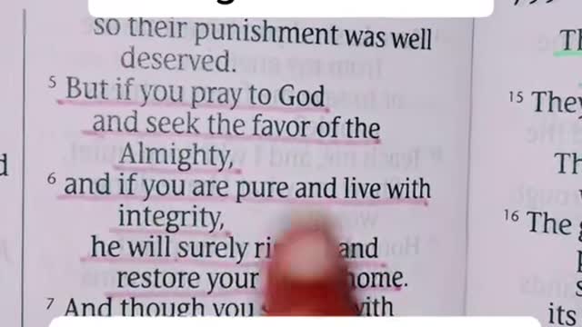 Seek the Kingdom of Heaven Job 8:5-6