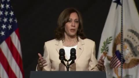 Kamala Harris links the U.S. Supreme Court decision on abortion to American slavery.