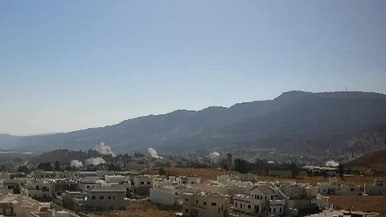 Another footage of Hezbollah resistance's barrage of rockets targeting Kiryat Shmona