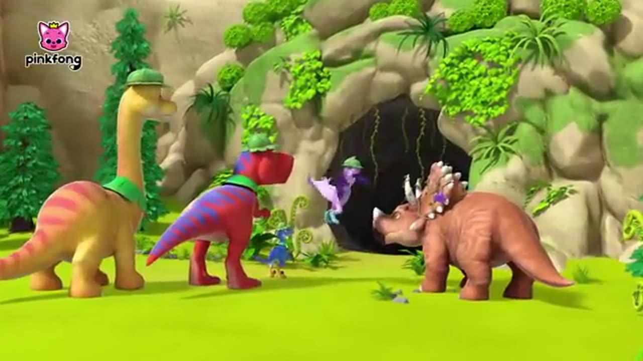 T-REX DANCE + MORE !! PINKFONG DINORAURS !! LITTLE DINO SCHOOL !! CARTOON !!!!