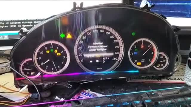 Car dashboard displays the repair dashboard