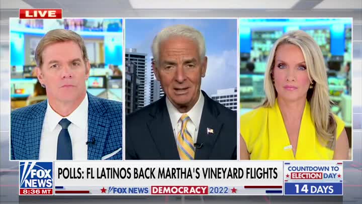 Fox News Hosts Press Charlie Crist On DeSantis Garnering More Hispanic Support Over Him