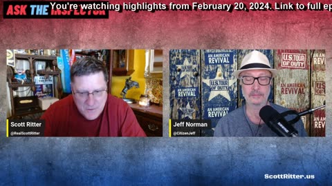 Scott Ritter discusses his next Substack Article - Ask The Inspector highlight