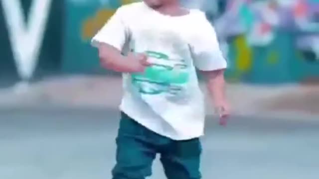 Cute baby dance steps