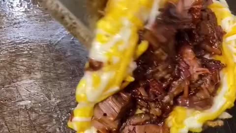 Roast Duck Omelette Sandwich
