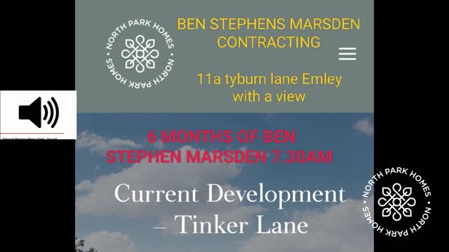 6 MONTHS OF NORTH PARK HOMES - TINKER LANE - MARSDEN CONTRACTS - BEN MARSDEN STEPHEN