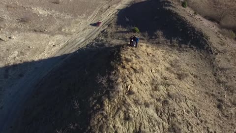 Mysterious pyramidal hill / tumulus / mound in region of Ovche Pole, Macedonia