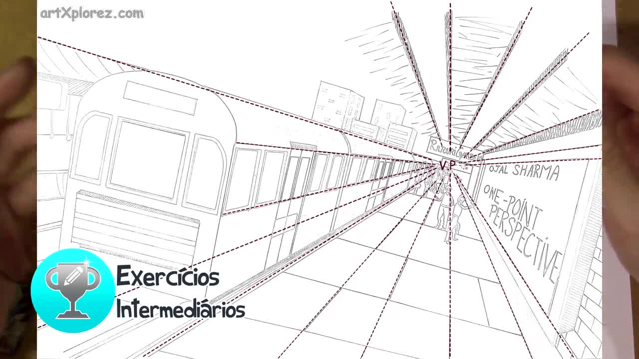 Módulo Perspectiva parte 1 de 8 - Um ponto de fuga - Módulo 6 - Perspectiva