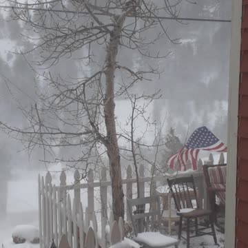 Blizzard over the Gregory Diggings winter wind sound snow blowing