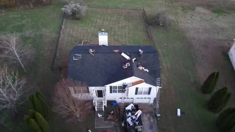 Drone Roofing Shot