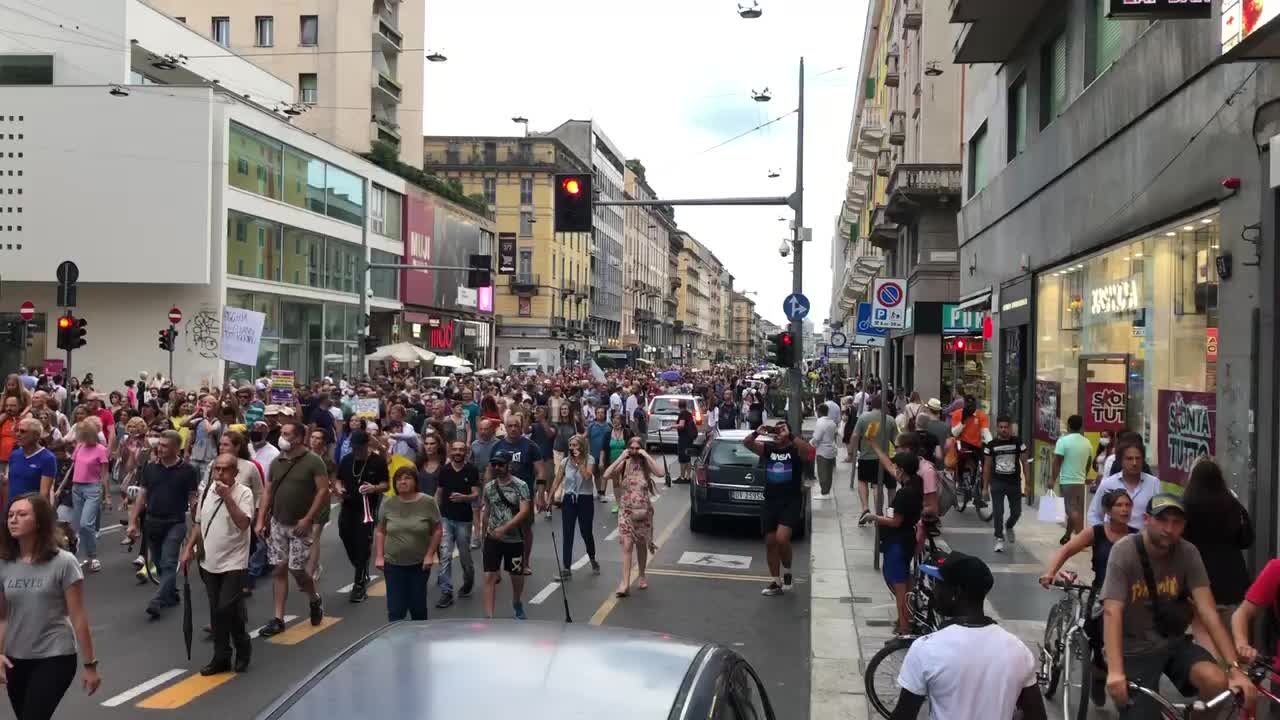 Milano Aug. 7th, 2021: “noi siamo liberi” - “we are free”