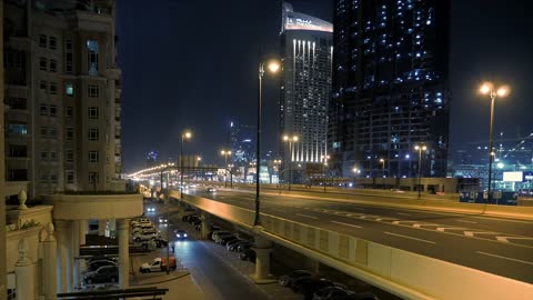 Street Traffic At Night