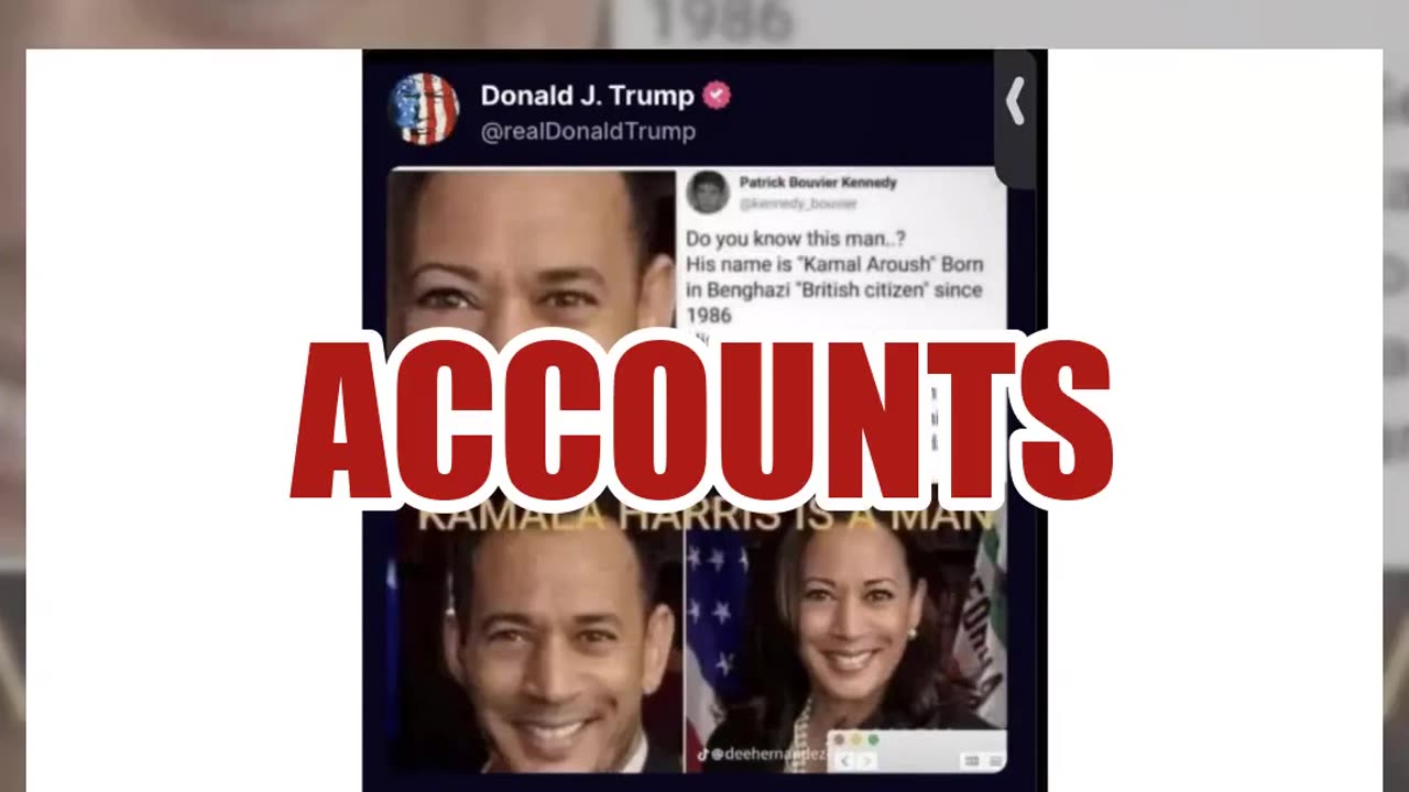 Fact Check: Trump Did NOT Post Online Conspiracy Theory That Kamala Harris Is A Man
