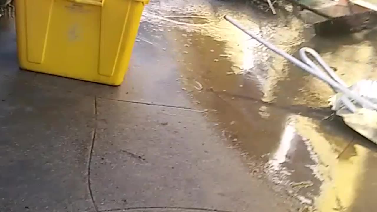 Pump out the excessive water after rain.