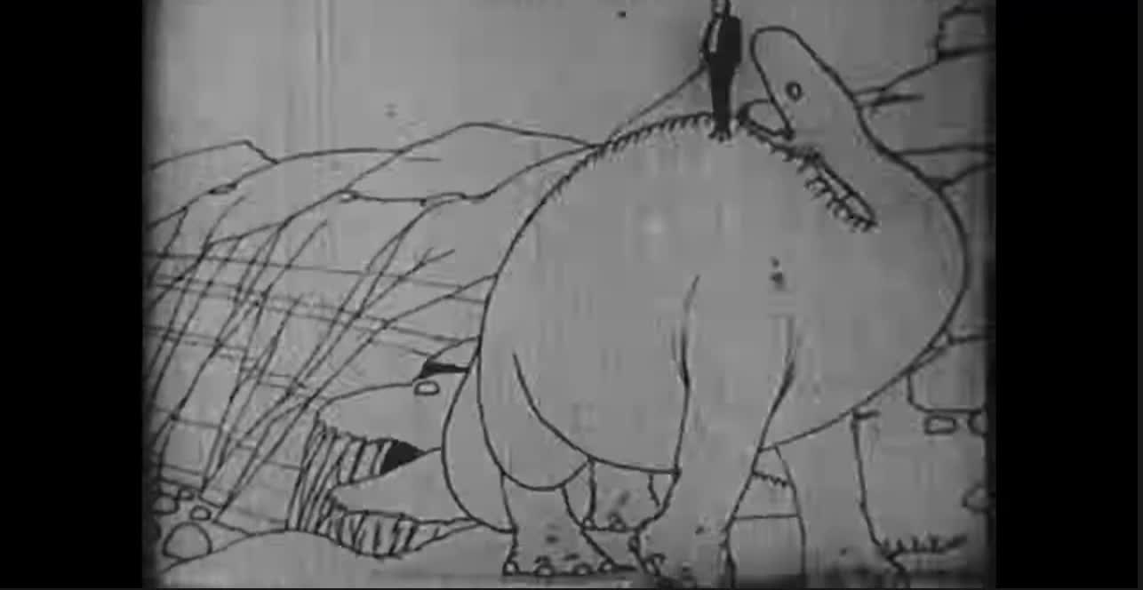 Gertie the Dinosaur c.1914 : Earliest animated film to feature a dinosaur