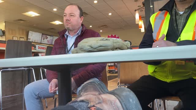 4- Dunkin Donuts with Mr Harvey and Sheriffs