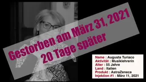 Verstorbene nach Gen Impfung