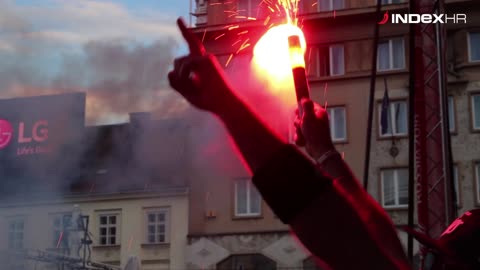 Navijačka ludnica u srcu Zagreba