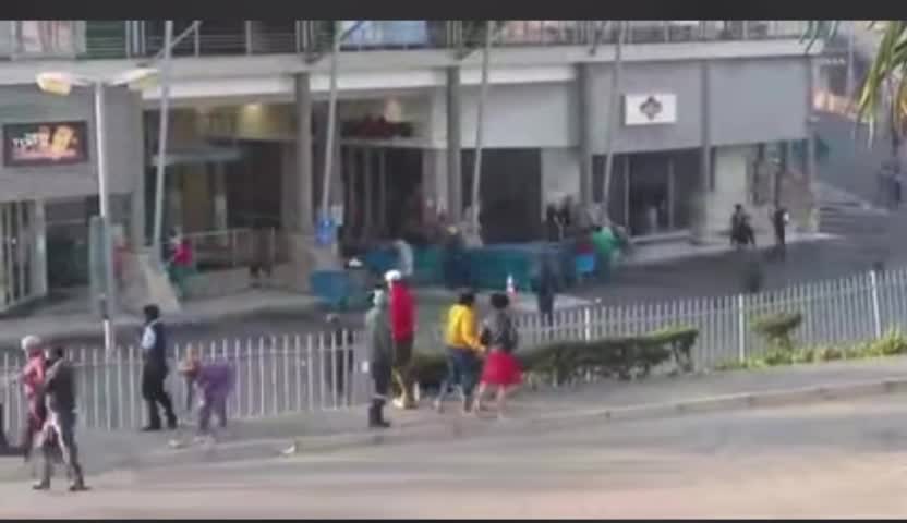 Protesters at Reservoir Hills Mall