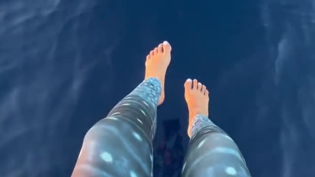 Would you get in knowing the water below you is thousands of feet deep?