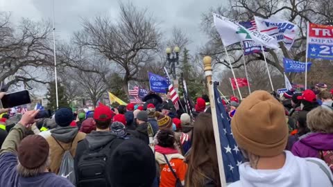 Panning around during Trump speech