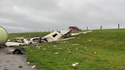 A Huge Wind Turbine Crashed