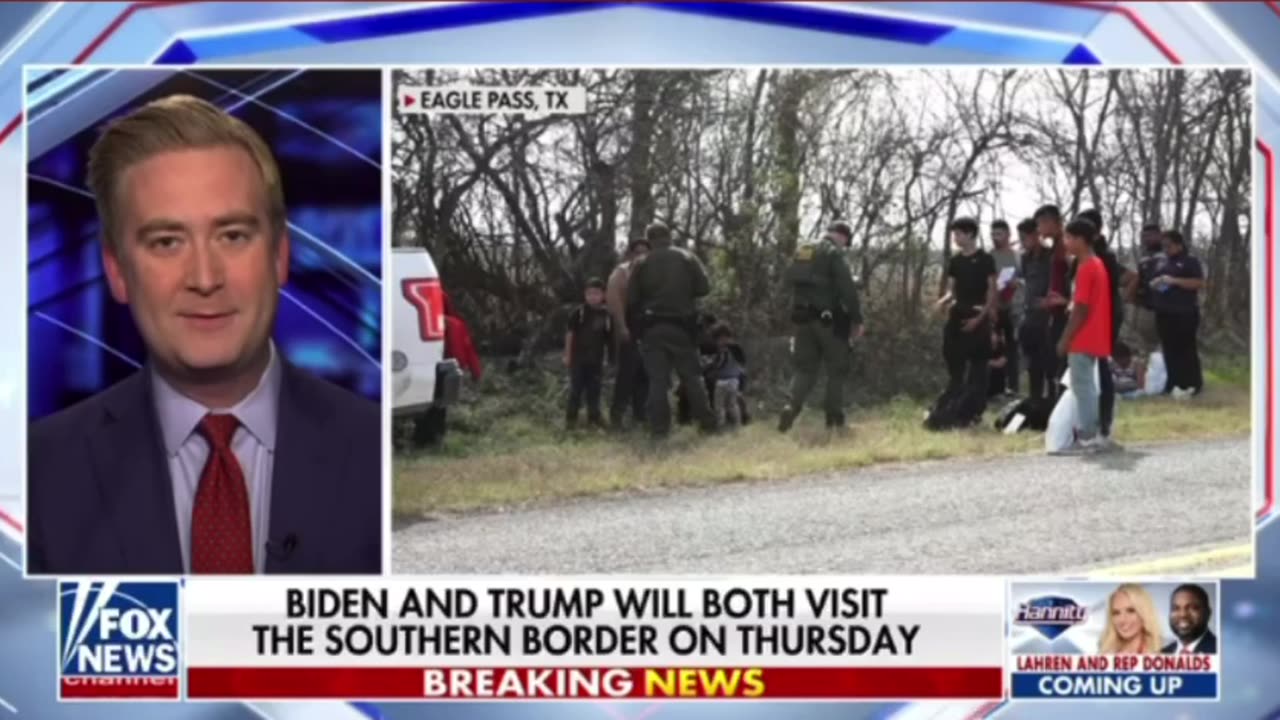 Peter Ducey reports Biden visiting the border as his poll numbers plummet