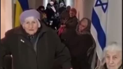 Ukrainian Jewish survivors of the World War II Holocaust Putin, leave #Ukraine! We want peace!