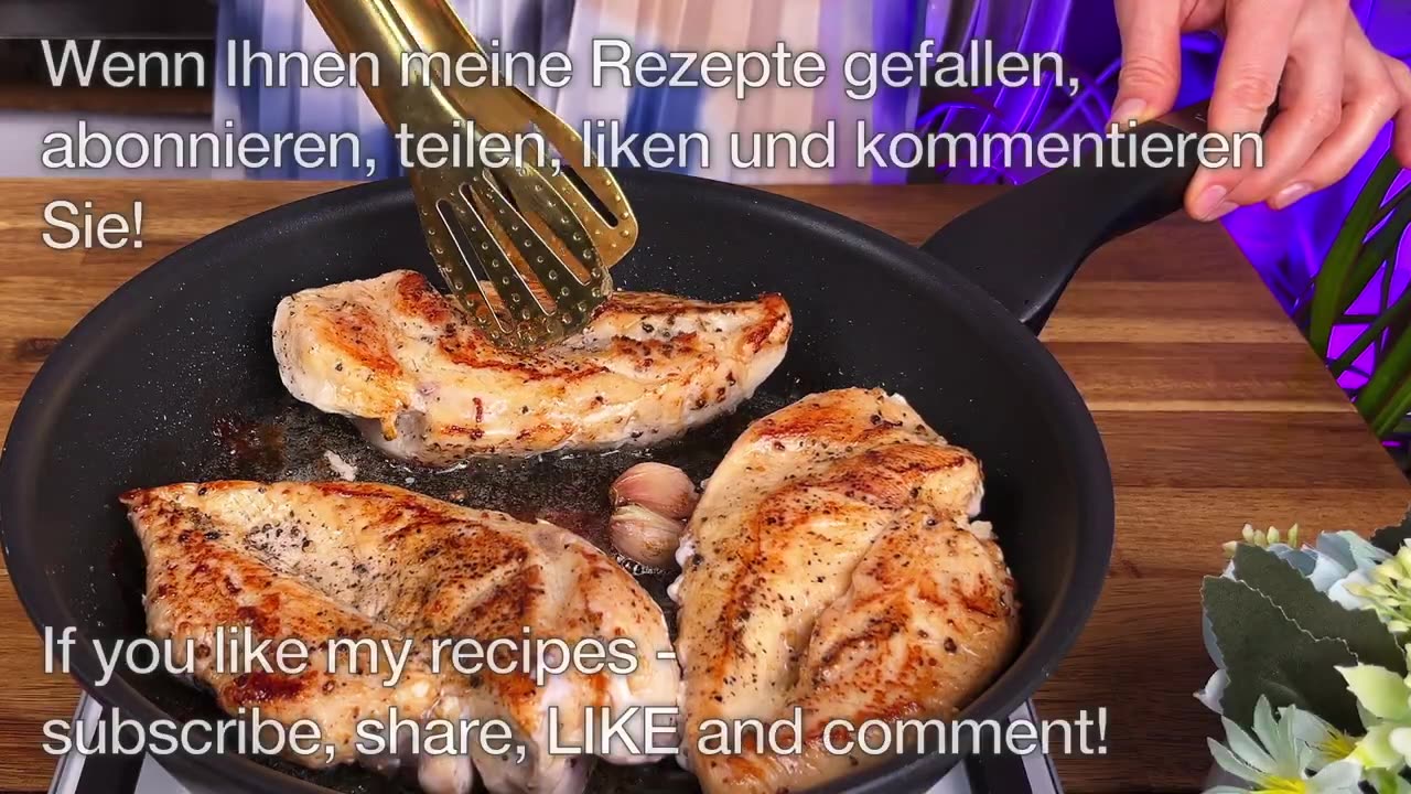 Dieses Rezept meiner Großmutter hat alle beeindruckt! Rezept für cremige Knoblauch-Hähnchenbrust..