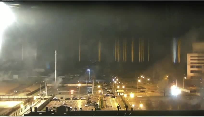 Bombardment of the nuclear power plant at Energodar