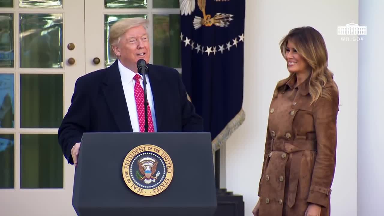 President Trump and The First Lady Present the National Thanksgiving Turkey. 2019 Butter! ;)