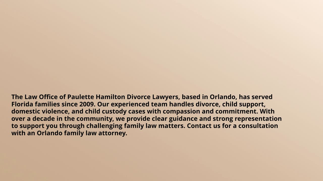 orlando child support lawyers