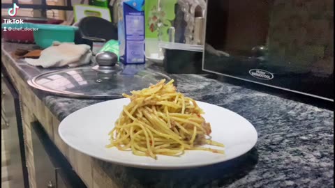#Spaghetticarbonarawithatwist #Spaghetti #Foodblogger #Food #NigerianFoodie