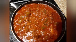 Easy & quick Chopped steak w/ Worcestershire sauced pasta.