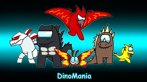 AMONG KAIJU - Godzilla in Among Us - DinoMania - animated cartoon movie